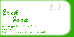 erik hora business card